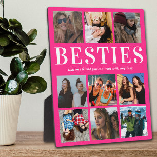 Plaque Photo Cadeau de Besties roses   Meilleur ami