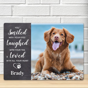 Plaque Photo Cadeau de deuil pour animal de compagnie Photo per