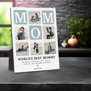 Plaque Photo Cadeau de maman moderne multi-grid photo mignon