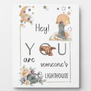 Plaque Photo Cadeau de phare inspirant Rappel positif