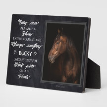 Cadeau de photo de cheval personnalisé en souvenir