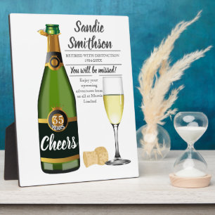 Plaque Photo cadeau de retraite pour le patron, l'employé, serv