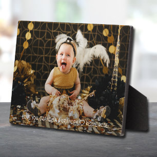 Plaque Photo Cadeau des grands-parents : photo du petit-enfant