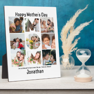 Plaque Photo Cadeau personnalisé pour maman mère Fête 9 Photo C