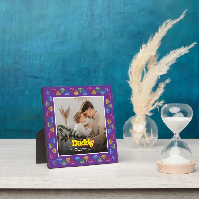 Plaque Photo Cadeau personnalisé pour papa - Mémoire photo fami (Insitu)