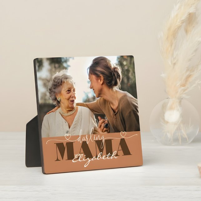 Plaque Photo Cadeau photo Darling Mama pour maman (foto plaque)
