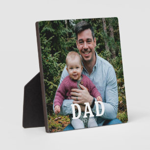 Plaque Photo Cadeau Photo Moderne Gras Papa A Fondé 