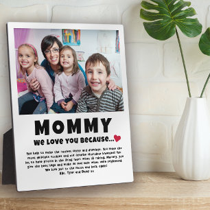 Plaque Photo Cadeau photo personnalisé maman pour enfants