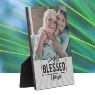 Plaque Photo Cadeau! Photo personnalisée "Simply Blessé"