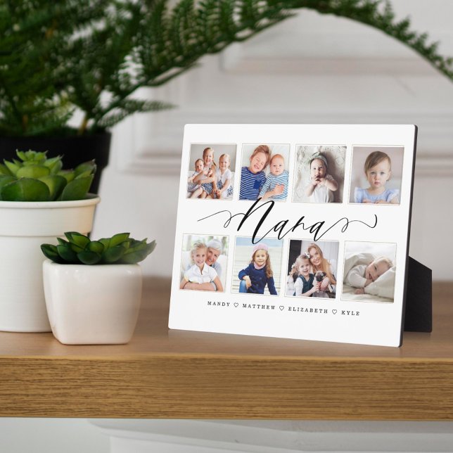 Plaque Photo Cadeau pour Nana | Collage photo pour petits enfan (Créateur téléchargé)
