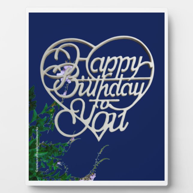 Plaque Photo Cadeaux d'anniversaire personnalisés Tablette (Devant)