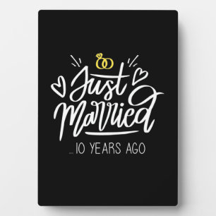 Plaque Photo Cadeaux de mariage 10e anniversaire de mariage