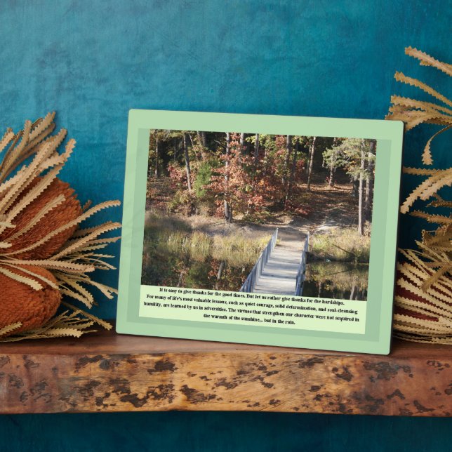 Plaque Photo Cadeaux Inspirationnels Courage tranquille (Côté)