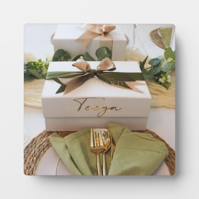 Plaque Photo Cadeaux mariages et Fiançailles (Devant)