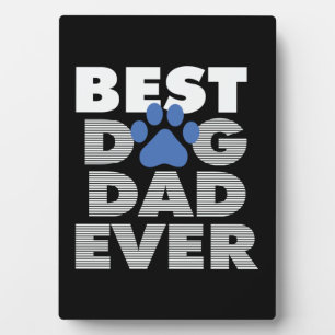 Plaque Photo Cadeaux papa Meilleur père de chien jamais