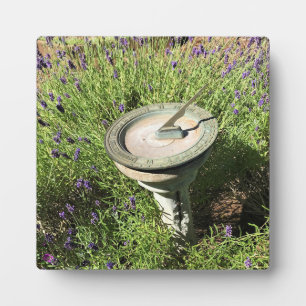 Plaque Photo Cadran solaire en Lavender