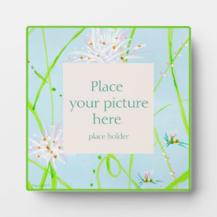 Plaque Photo Cadre de fleur d'abeille peint