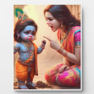 Plaque Photo Cadre photo de la tablette Lord Krishna