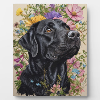 Plaque Photo Cadre photo pour chien noir I black labrador récup