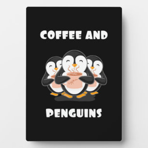 Plaque Photo Café Et Pingouins