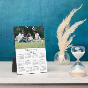 Plaque Photo Calendrier de bureau personnalisé avec photo et no