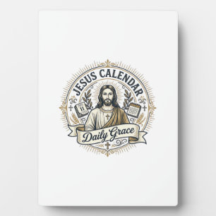 Plaque Photo Calendrier Jésus Grâce quotidienne Calendrier Jésu