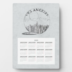 Plaque Photo Calendrier Travel City Année complète 2020