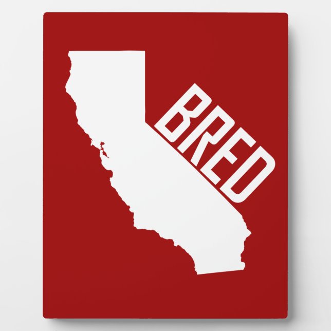 Plaque Photo California Bred (Devant)