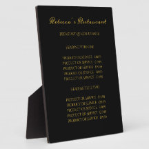 Calligraphie Noir & Or Prix / Service d'affaires