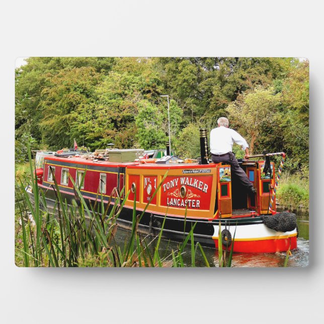 PLAQUE PHOTO CANAL NARROWBOATS (Devant)