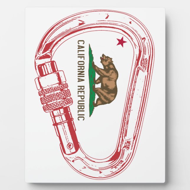 Plaque Photo Carabiner d'Escalade californienne (Devant)
