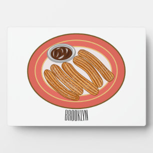 Plaque Photo Caricature de Churro