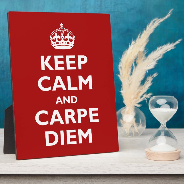 Plaque Photo Carpe Diem ! (Côté)