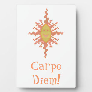 Plaque Photo Carpe Diem ! Sunburst