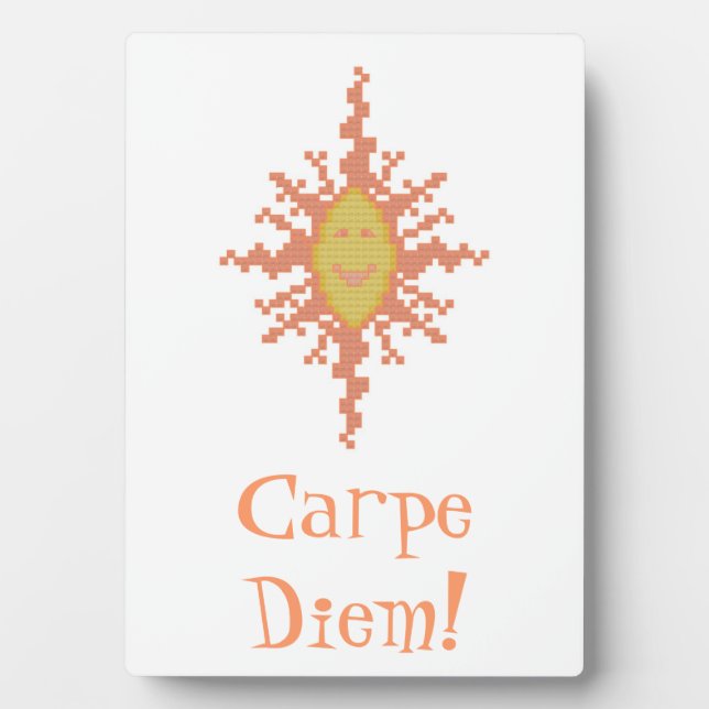 Plaque Photo Carpe Diem ! Sunburst (Devant)