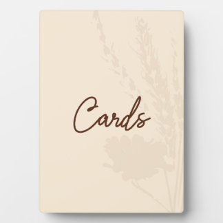 Plaque Photo Carte de table de mariage rustique avec détail de