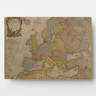 Plaque Photo Carte d'Europe   1700