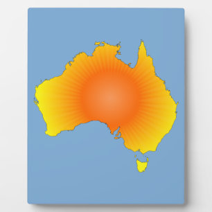 Plaque Photo Carte Sunny Australie