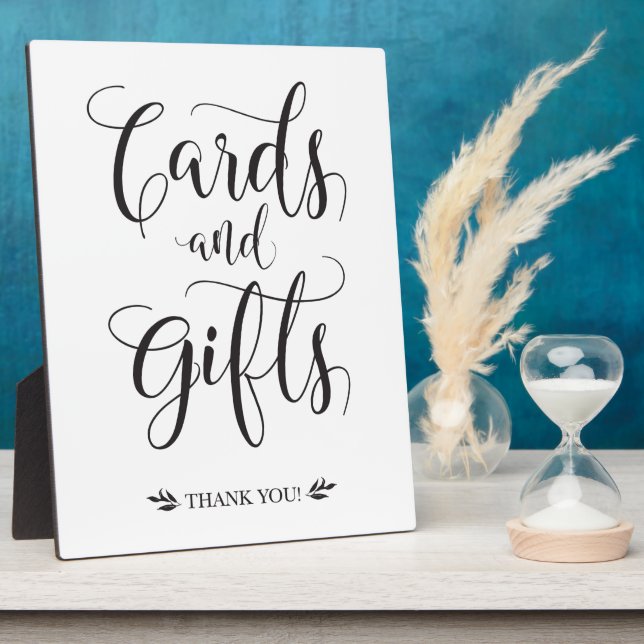 Plaque Photo Cartes et cadeaux Panneau Mariage moderne (Côté)