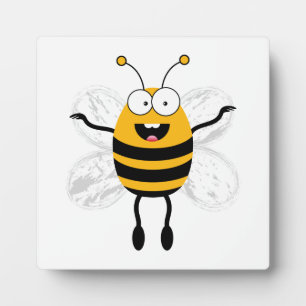 Plaque Photo Cartoon Bee
