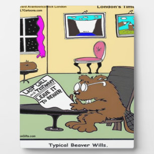Plaque Photo Castor Testaments de vie Rick Londres Drôle