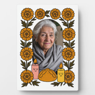 Plaque Photo Cempasúchil Ofrenda Altar Día de Muertos