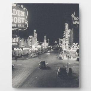 Plaque Photo Centre-ville Las Vegas Retro