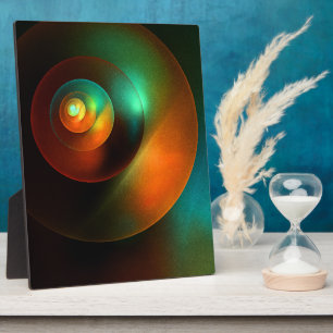 Plaque Photo Cercles colorés Motif d'art Abstrait moderne #18