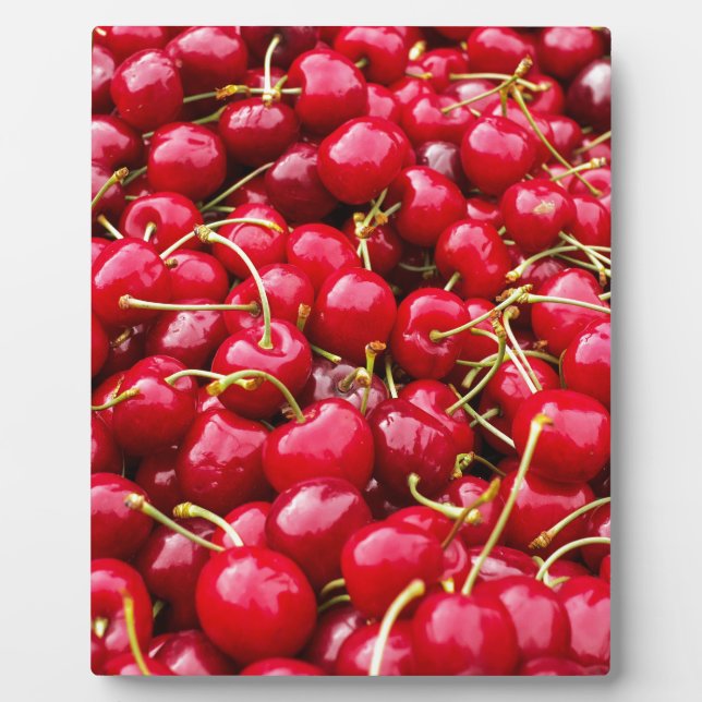 Plaque Photo Cerises (Devant)