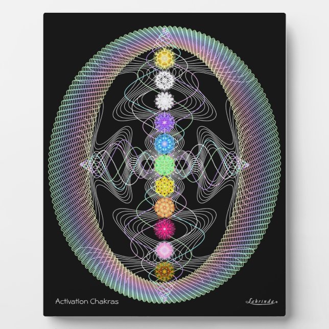 Plaque Photo Chakras d'activation (Devant)