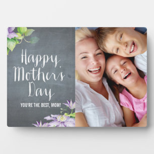 Plaque Photo Chalkboard Bloom Fête des Mères Cadre personnalisé