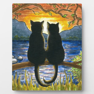 Plaque Photo Chat 582 chats noirs