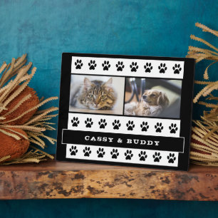 Plaque Photo Chat et chien Animaux de compagnie Empreinte de pa