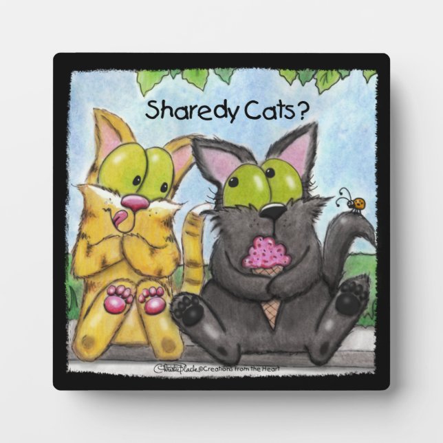 Plaque Photo Chats Sharedy - Silencieux et pourri (Devant)